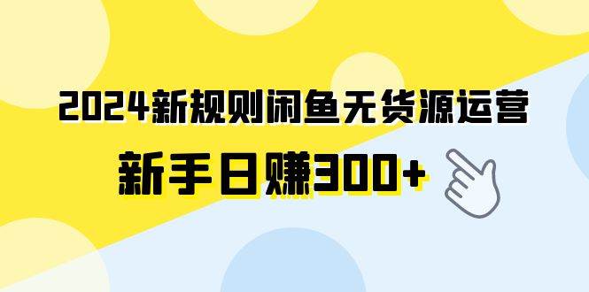 2024新规则闲鱼无货源运营新手日赚300+-天麒项目网_中创网会员优质付费教程和创业项目大全