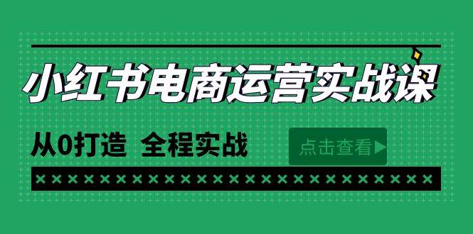 最新小红书·电商运营实战课，从0打造  全程实战（65节视频课）-天麒项目网_中创网会员优质付费教程和创业项目大全