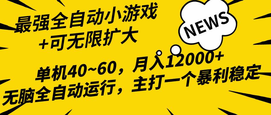 2024最新全网独家小游戏全自动，单机40~60,稳定躺赚，小白都能月入过万-天麒项目网_中创网会员优质付费教程和创业项目大全