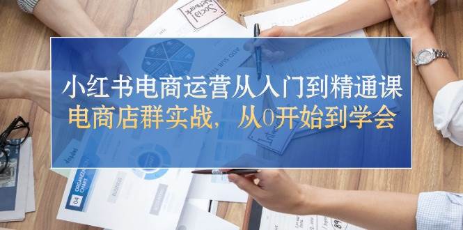 小红书电商运营从入门到精通课，电商店群实战，从0开始到学会-天麒项目网_中创网会员优质付费教程和创业项目大全