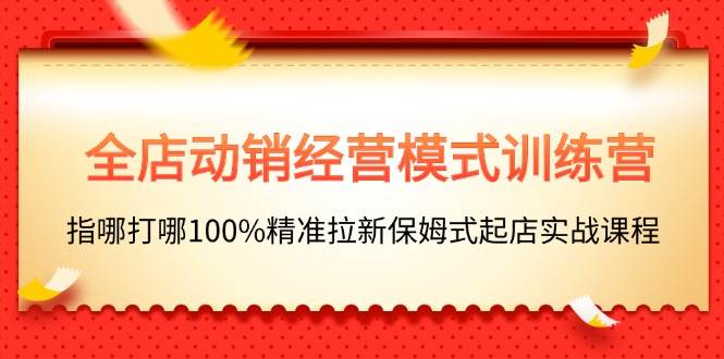 全店动销-经营模式训练营，指哪打哪100%精准拉新保姆式起店实战课程-天麒项目网_中创网会员优质付费教程和创业项目大全