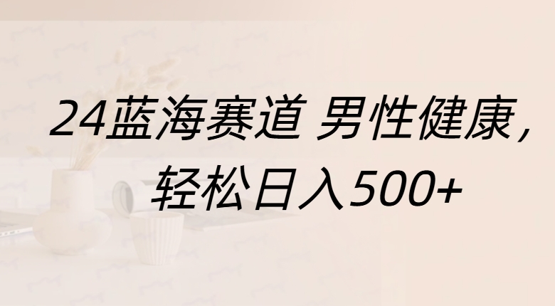 蓝海赛道 男性健康，轻松日入500+-天麒项目网_中创网会员优质付费教程和创业项目大全